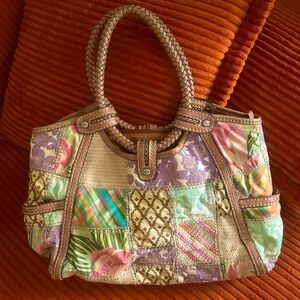 Vintage Fossil Patchwork Purse